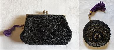 PREZIOSO LOTTO 2 BORSETTE PORTAMONETE VINTAGE