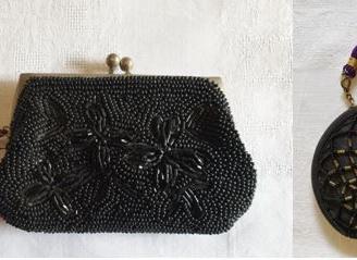 PREZIOSO LOTTO 2 BORSETTE PORTAMONETE VINTAGE