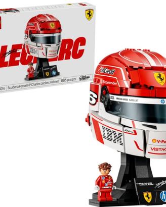 Lego 43014 Casco Leclerc f1 auto Ferrari nuovo