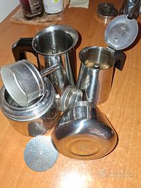 Due moka 6/8 una AMC tazzine vetro