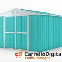 Box struttura lamiera Acciaio 327x307 azzurro