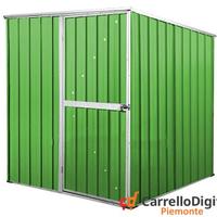 Box da giardino lamiera 175x185cm verde chiaro