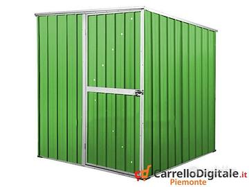 Box da giardino lamiera 175x185cm verde chiaro