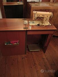 macchina per cucire SINGER anni 80 con mobile