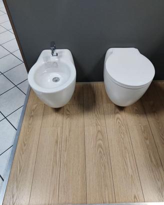 Coppia di sanitari sospesi Galassia serie Ergo