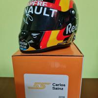 Casco  replica  Carlos Sainz 2018  1:2 Autografato