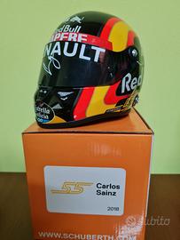Casco  replica  Carlos Sainz 2018  1:2 Autografato