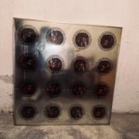 Antico grande quadro in allauminio