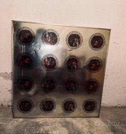 Antico grande quadro in allauminio