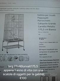 gabbia per uccellini /pappagalli