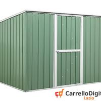Casetta box giardino Acciaio 260x185 verde scuro