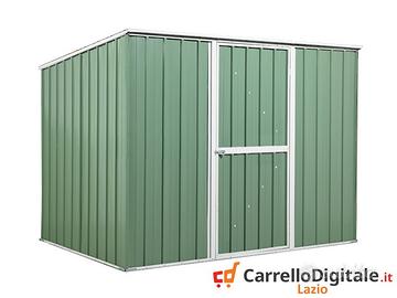 Casetta box giardino Acciaio 260x185 verde scuro