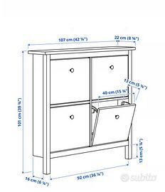 Scarpiera ikea Hemnes