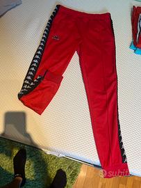 Pantaloni tuta kappa rossa