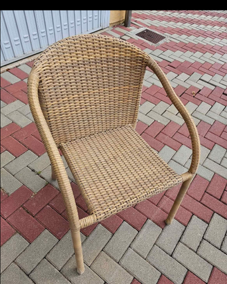 Sedie robuste da esterno 9pz