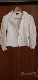 Giacca leggera in sangallo bianco – Extyn