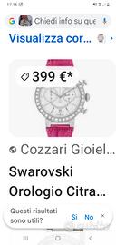 2 orologi svaroski originale svizzero 