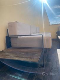 Set terrazzo: divano 3 posti, poltrona, tavolo
