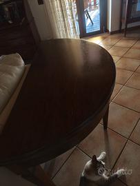 Tavolo in noce a ribalta