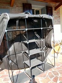 armadio e scarpiera in stoffa