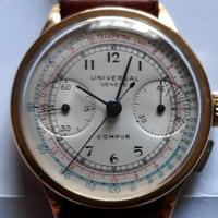 Cronografo Universal Genève Compur Oro