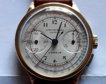 Cronografo Universal Genève Compur Oro
