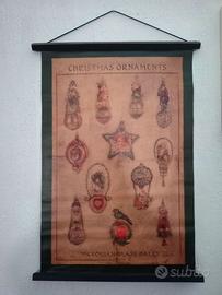 Nuovo pannello natalizio pelle con simboli natale