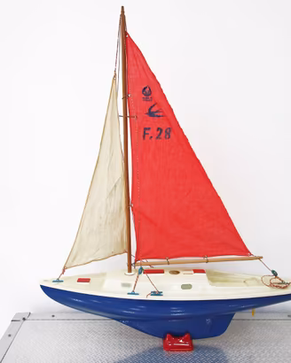 Modello vintage anni '70 Barca a Vela