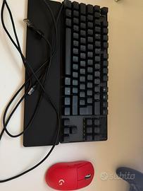 Apex Pro TKL Gen 3 + Logitech G Pro X rosso