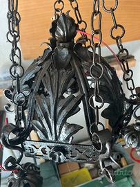 Lampadario liberty restaurato