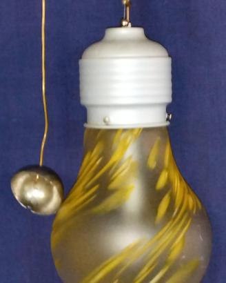 coppia di lampadari in vetro di Murano