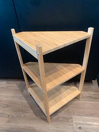 Sottolavabo/scaffale angolare, bambù