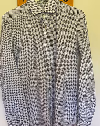 Camicia Xacus Slim Fit – Fantasia Micro-Medaglioni