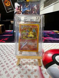 Charizard set base prima edizione - beckett 7.5