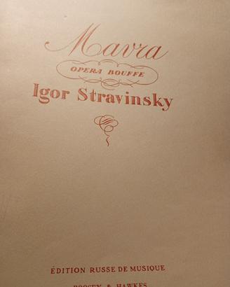MAVRA Opera Bouffe Igor Stravinsky