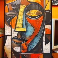 quadro volto astratto...