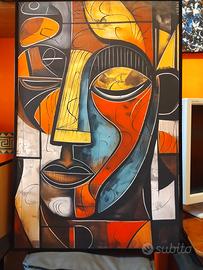 quadro volto astratto...