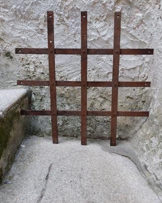 Antica Grata Inferriata ferro battuto cm 60 X 60