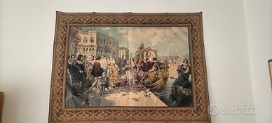 Arazzo - dipinto pittore veneziano A.Borsari