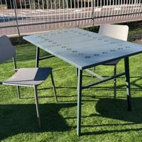 TAVOLO IN METALLO DA GIARDINO