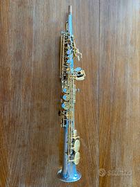 Sax Soprano Rampone & Cazzani R1 Jazz argento oro
