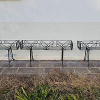 Fioriere in ferro da giardino o terrazza