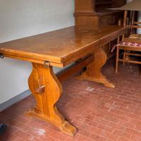 Tavolo rustico allungabile in legno massello