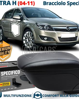 Bracciolo Per Opel Astra H SPECIFICO in PELLE-PU