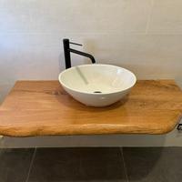 Creazione di Top bagno in legno massello su misura