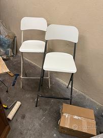 2 sgabelli bar IKEA Franklin, pieghevoli