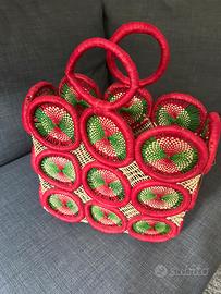 Borsa artigianale intrecciata