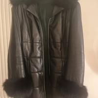 giaccone vintage pelle nero