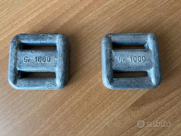 Piombo per cintura sub - due pezzi da un Kg.