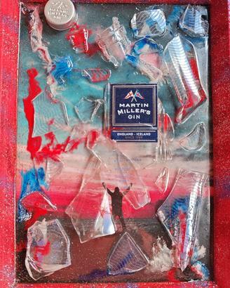 QUADRO VINTAGE BOTTIGLIA GIN